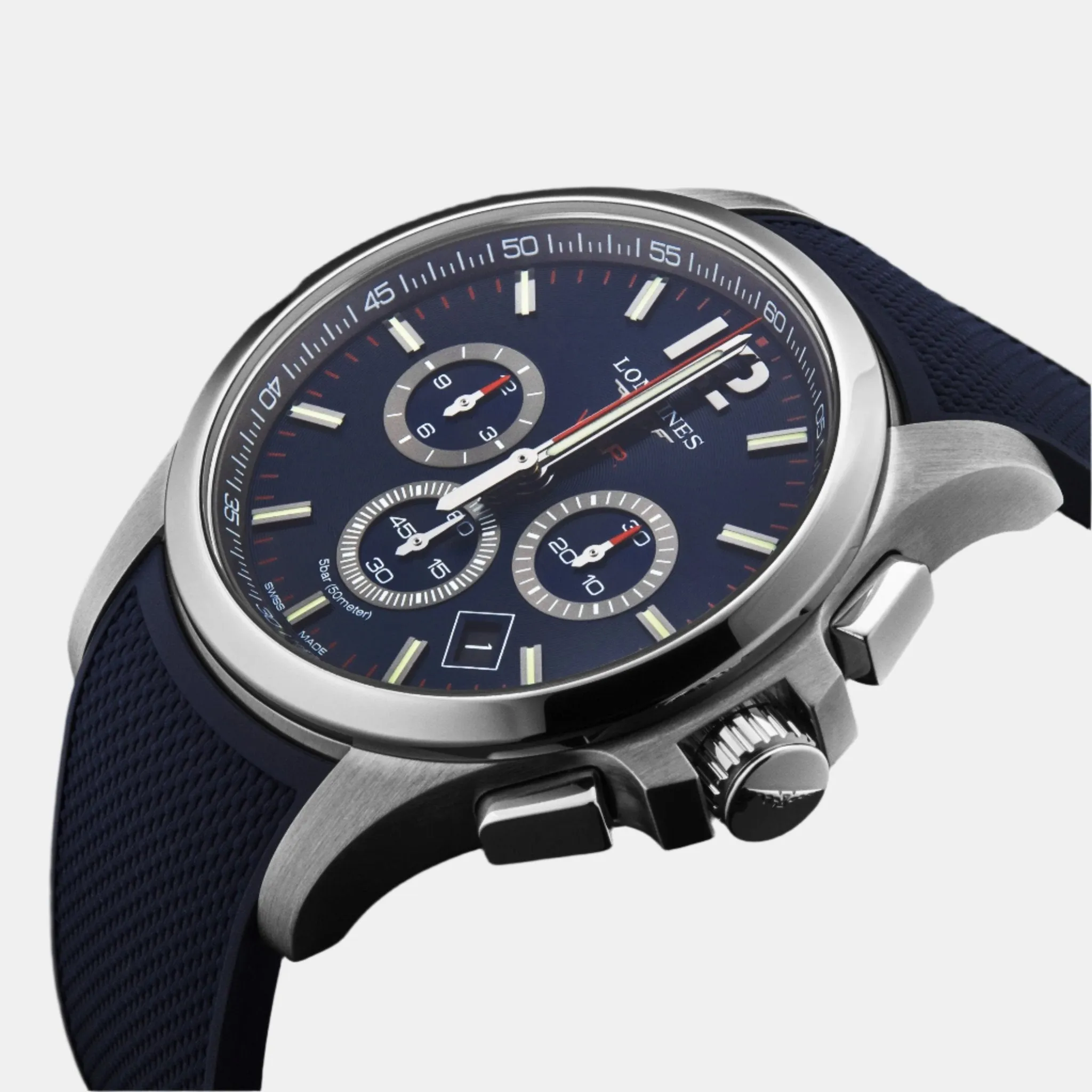Longines Conquest V.H.P. Chronograph Blue Dial Quartz Men's Watch L3.727.4.96.9