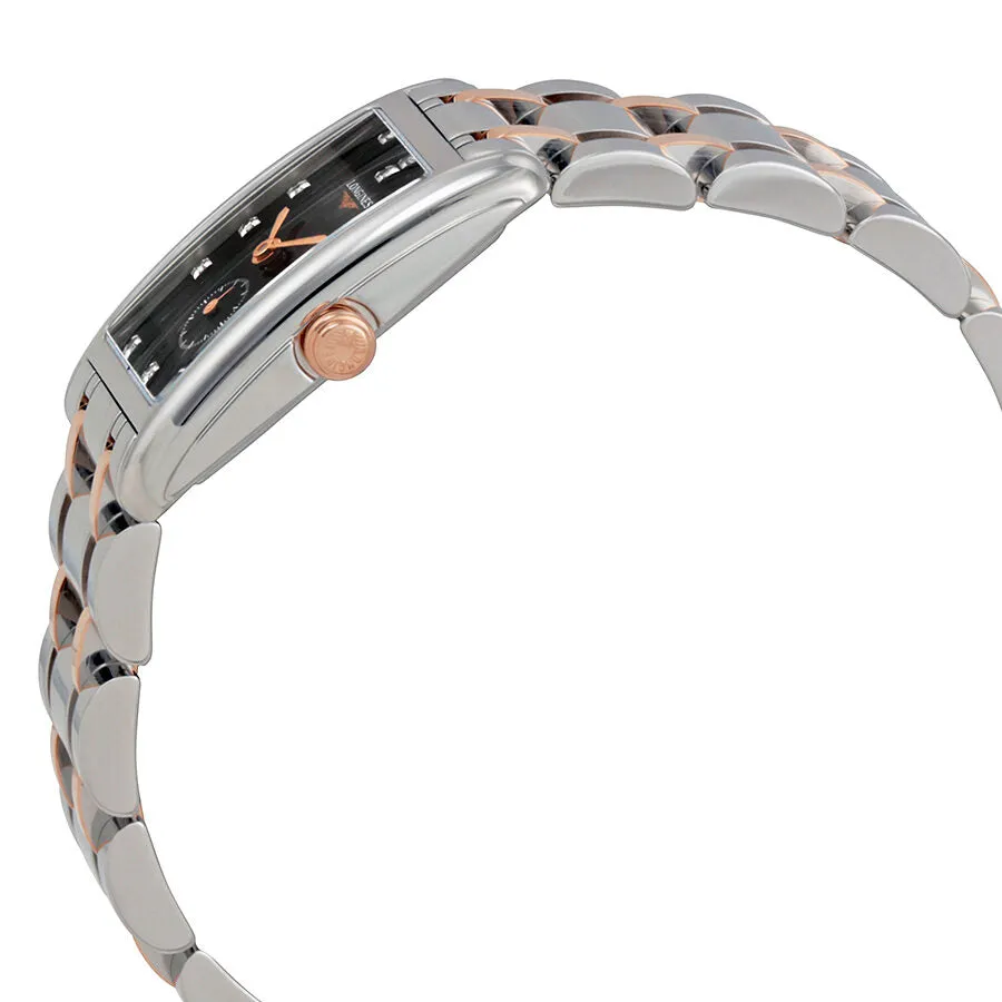 Longines DolceVita Black Dial Diamond Ladies Watch L52555577 L5.255.5.57.7