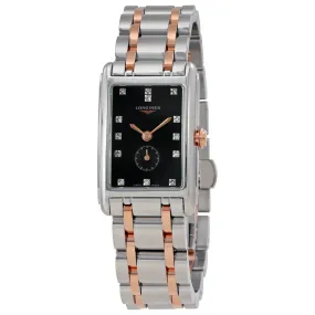 Longines DolceVita Black Dial Diamond Ladies Watch L52555577 L5.255.5.57.7