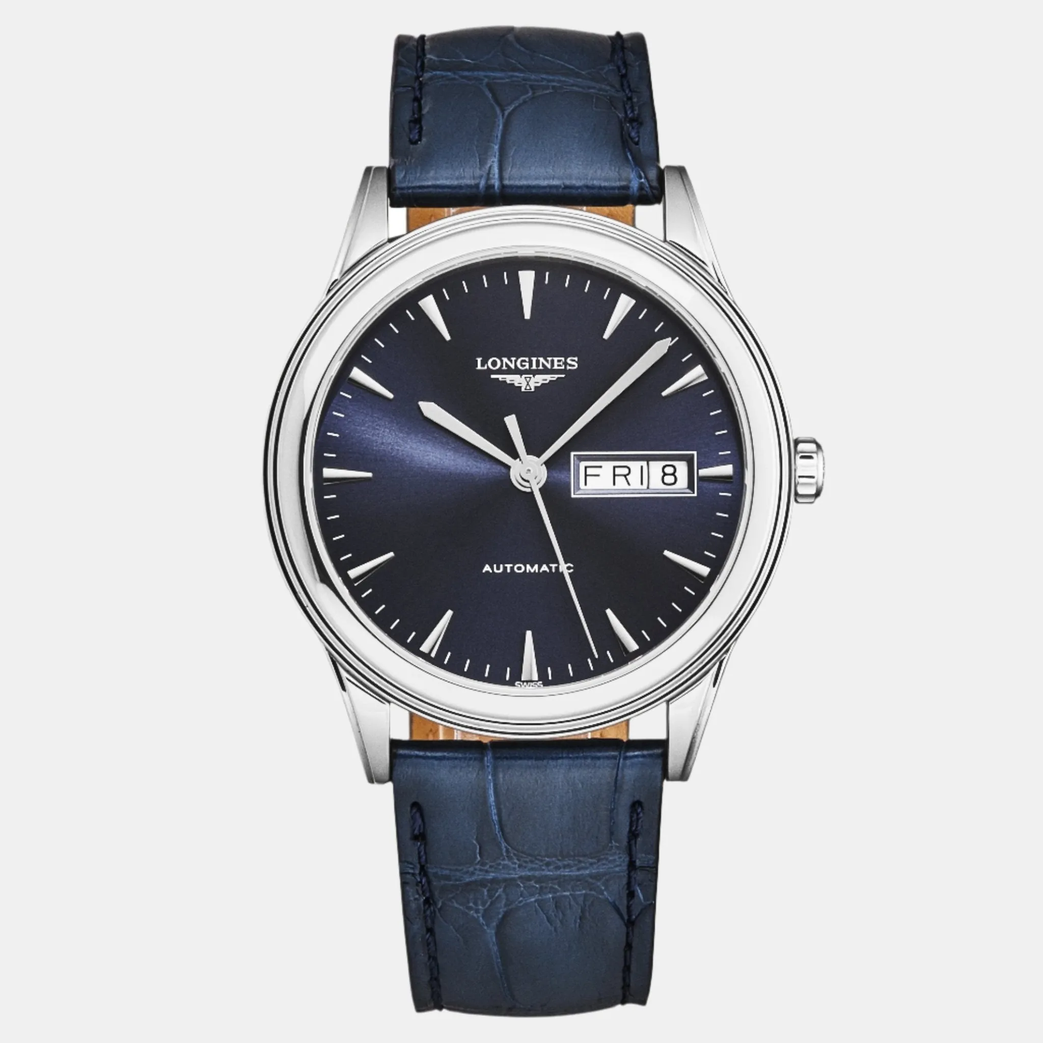 Longines Flagship Blue Dial Stainless Steel Automatic Ladies Watch L4.899.4.92.2