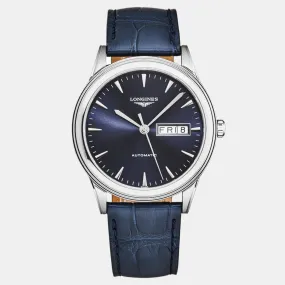 Longines Flagship Blue Dial Stainless Steel Automatic Ladies Watch L4.899.4.92.2