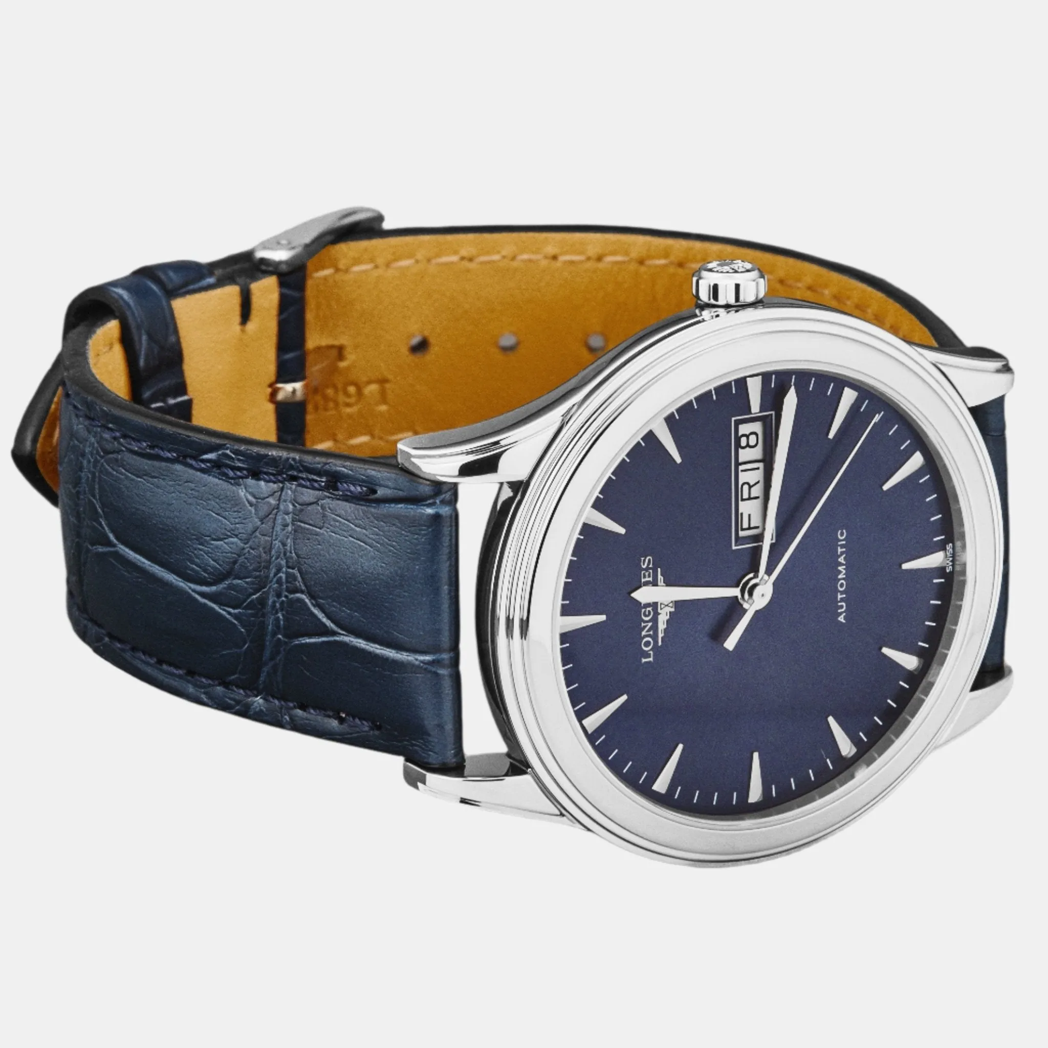 Longines Flagship Blue Dial Stainless Steel Automatic Ladies Watch L4.899.4.92.2