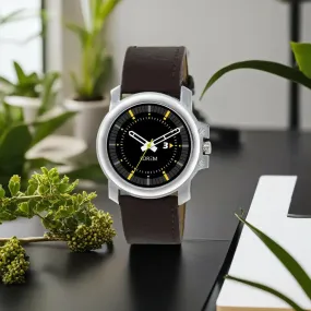 LOREM Black Professional Look Analog Watch For Men LR44