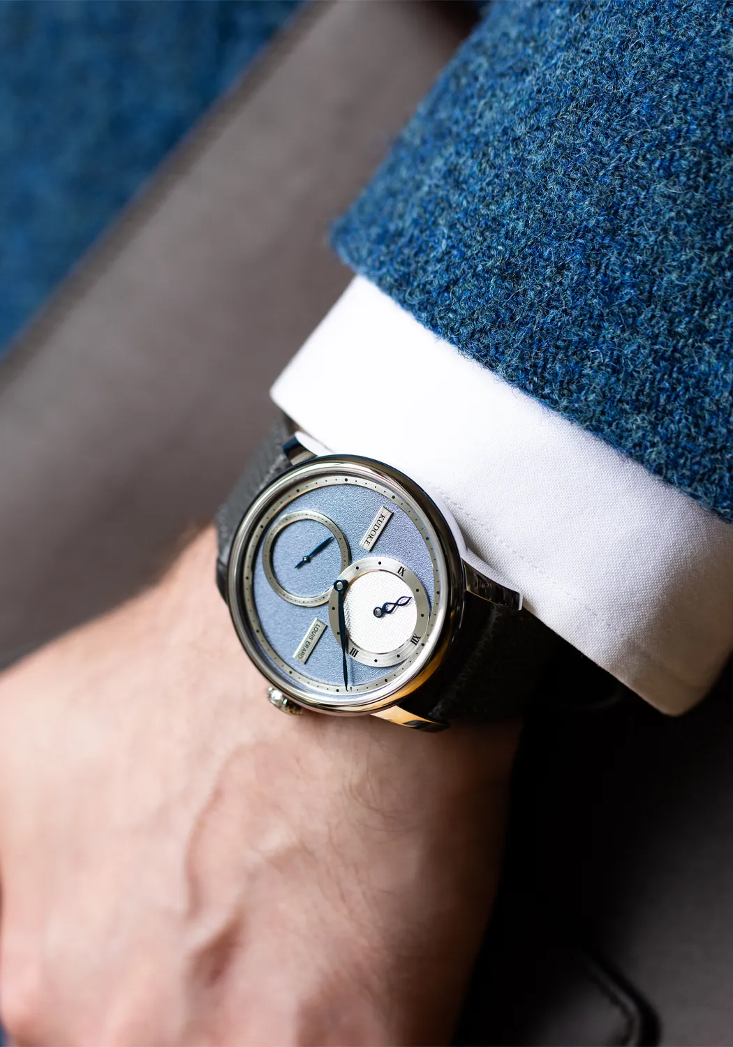 Louis Erard Le Régulateur Louis Erard x Kudoke Light Blue