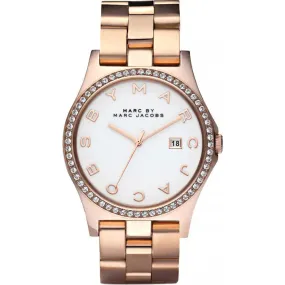 Marc Jacobs LADIES / WOMENS HENRY ROSE GOLD STAINLESS STEEL MARC JACOBS DESIGNER WATCH MBM3079