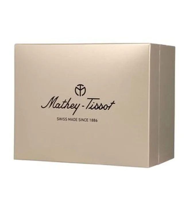 Mathey-Tissot Swiss Made Urban Moon Quartz Moon Phase Blue Dial Men's Watch -H411LABU