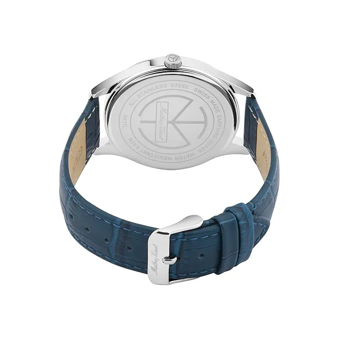 Mathey-Tissot Swiss Made Urban Moon Quartz Moon Phase Blue Dial Men's Watch -H411LABU