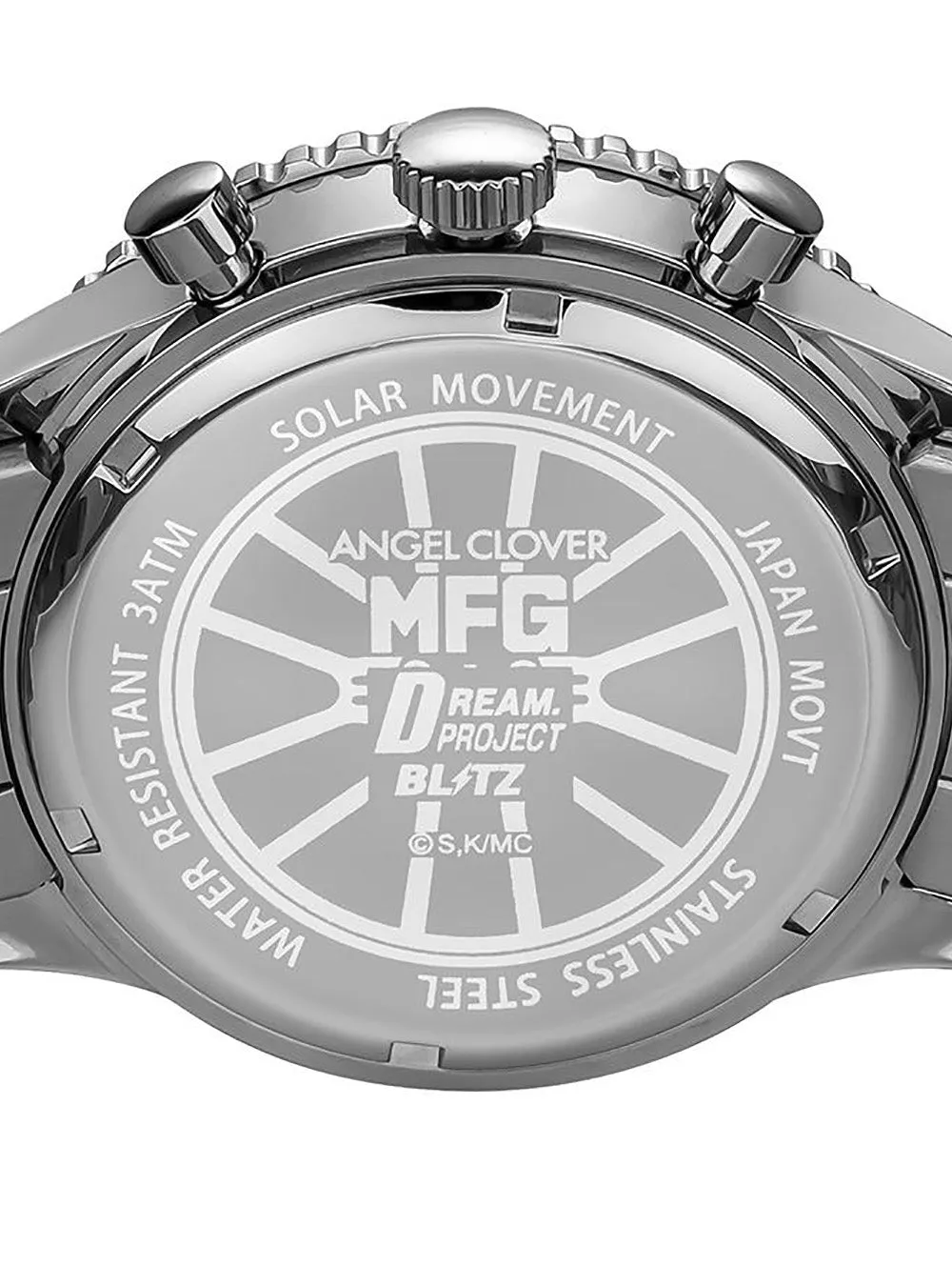 MF GHOST × ANGEL CLOVER COLLABORATION SOLAR CHRONOGRAPH WATCH LIMITED EDITION JAPAN MOV'T
