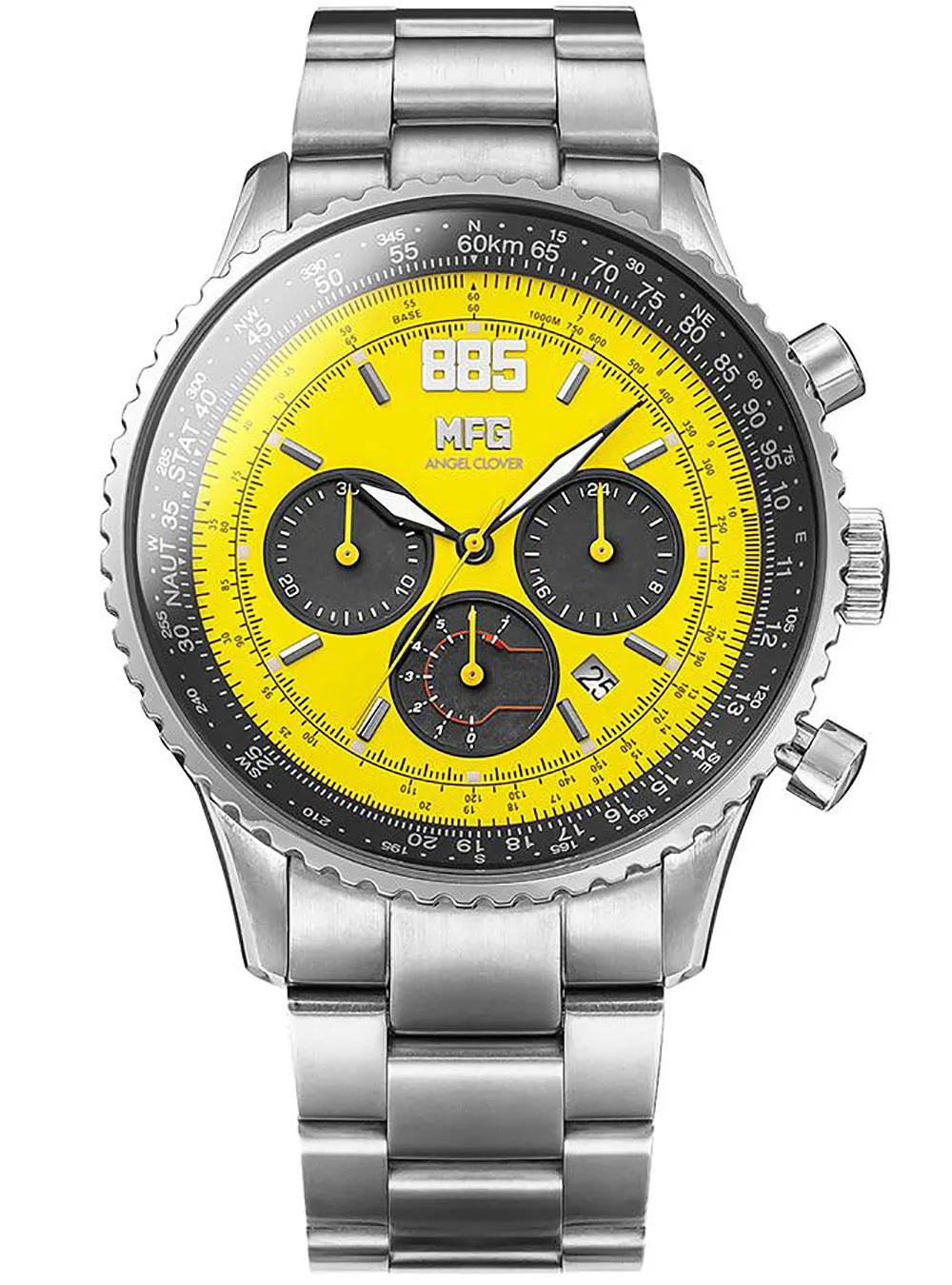 MF GHOST × ANGEL CLOVER COLLABORATION SOLAR CHRONOGRAPH WATCH LIMITED EDITION JAPAN MOV'T