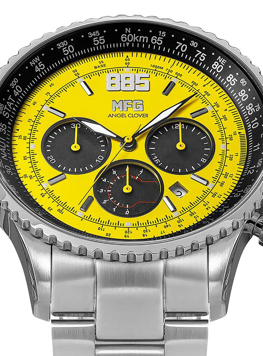 MF GHOST × ANGEL CLOVER COLLABORATION SOLAR CHRONOGRAPH WATCH LIMITED EDITION JAPAN MOV'T