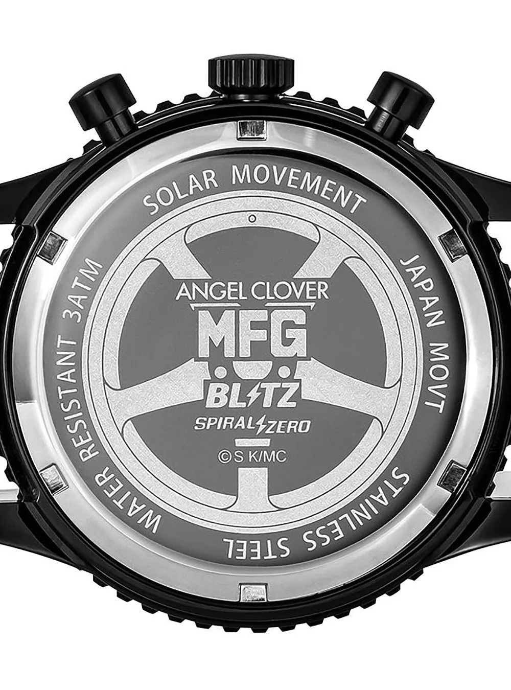 MF GHOST × ANGEL CLOVER COLLABORATION SOLAR CHRONOGRAPH WATCH LIMITED EDITION JAPAN MOV'T