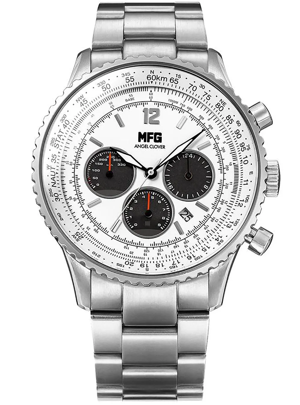 MF GHOST × ANGEL CLOVER COLLABORATION SOLAR CHRONOGRAPH WATCH LIMITED EDITION JAPAN MOV'T