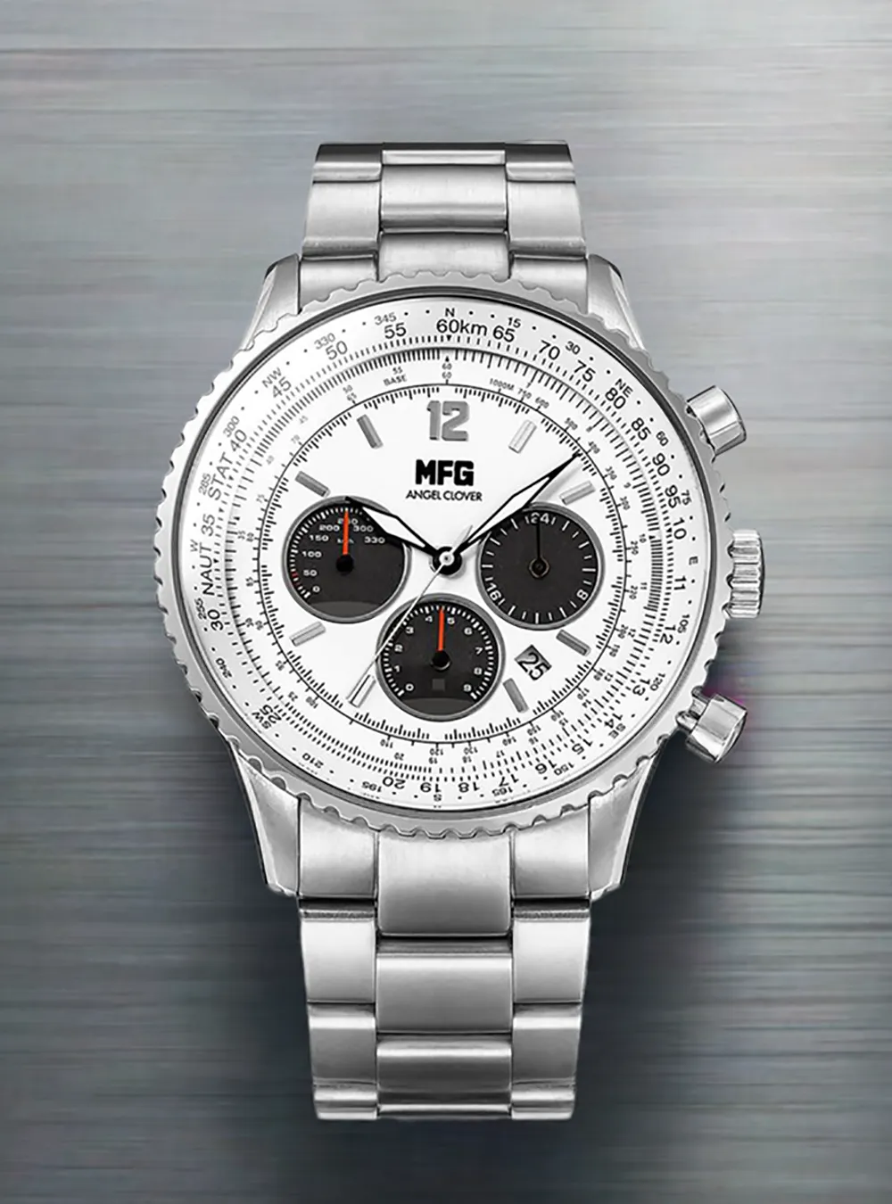 MF GHOST × ANGEL CLOVER COLLABORATION SOLAR CHRONOGRAPH WATCH LIMITED EDITION JAPAN MOV'T
