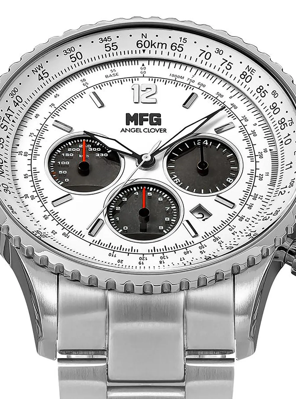 MF GHOST × ANGEL CLOVER COLLABORATION SOLAR CHRONOGRAPH WATCH LIMITED EDITION JAPAN MOV'T