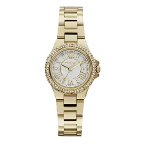 Michael Kors Camille Gold Stainless Steel White Dial Quartz Watch for Ladies - MK-3252