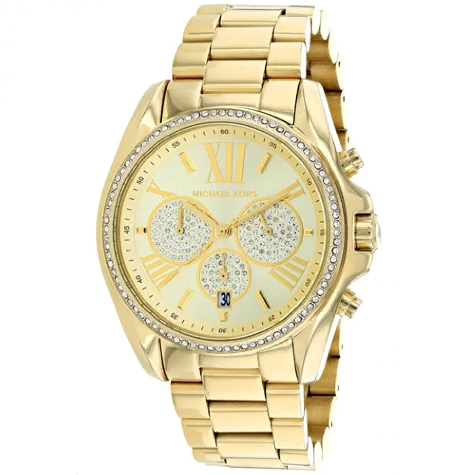 Michael Kors Gold Dial Stainless Steel Band Watch - MK6538