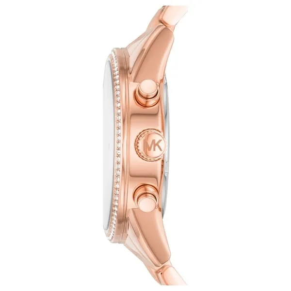 Michael Kors Ritz Chronograph Rose Gold Tone Women's Watch MK6598