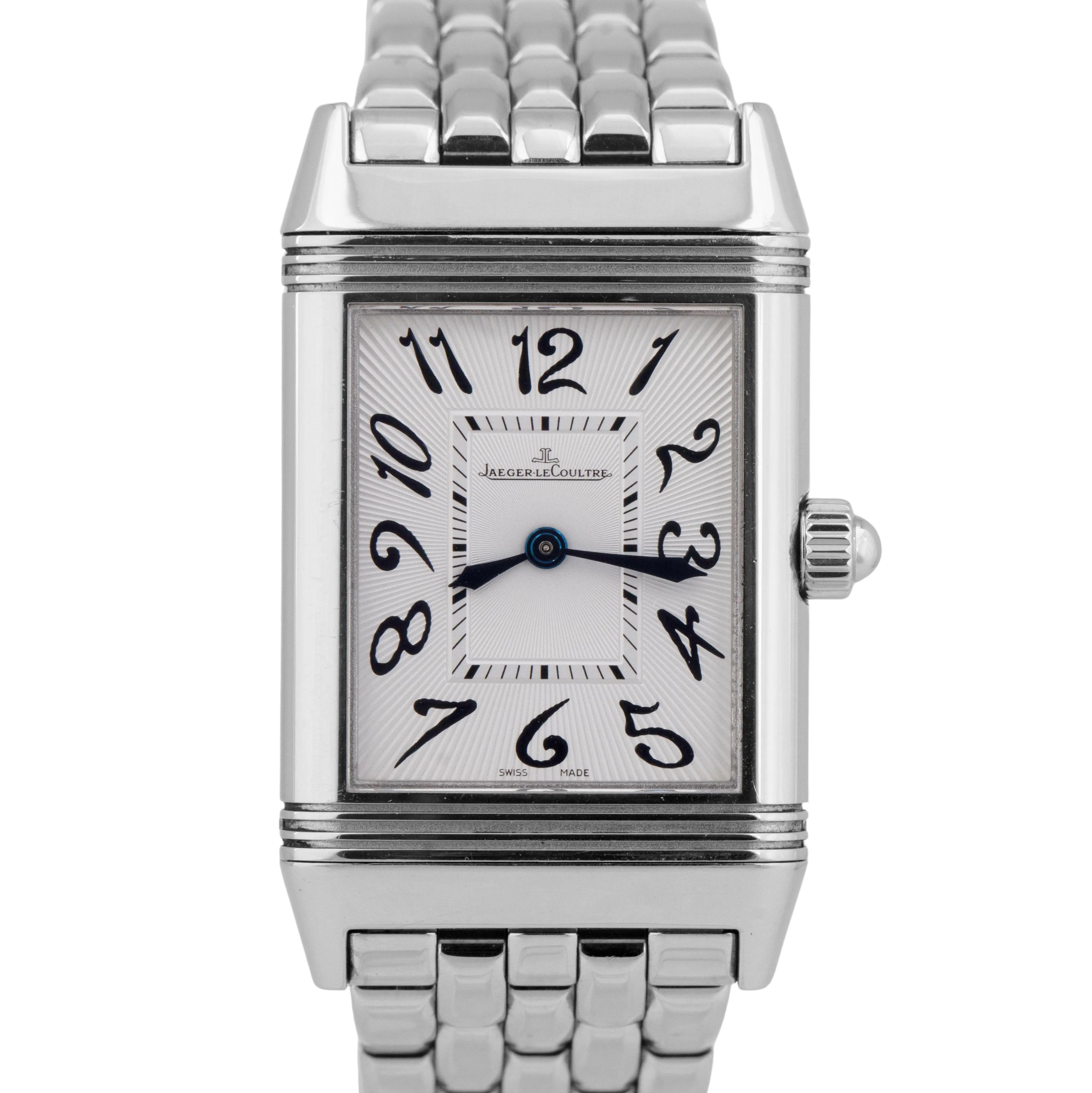 MINT PAPERS Jaeger LeCoultre Reverso Duo Black DIAMOND White 256.8.75 Watch BOX