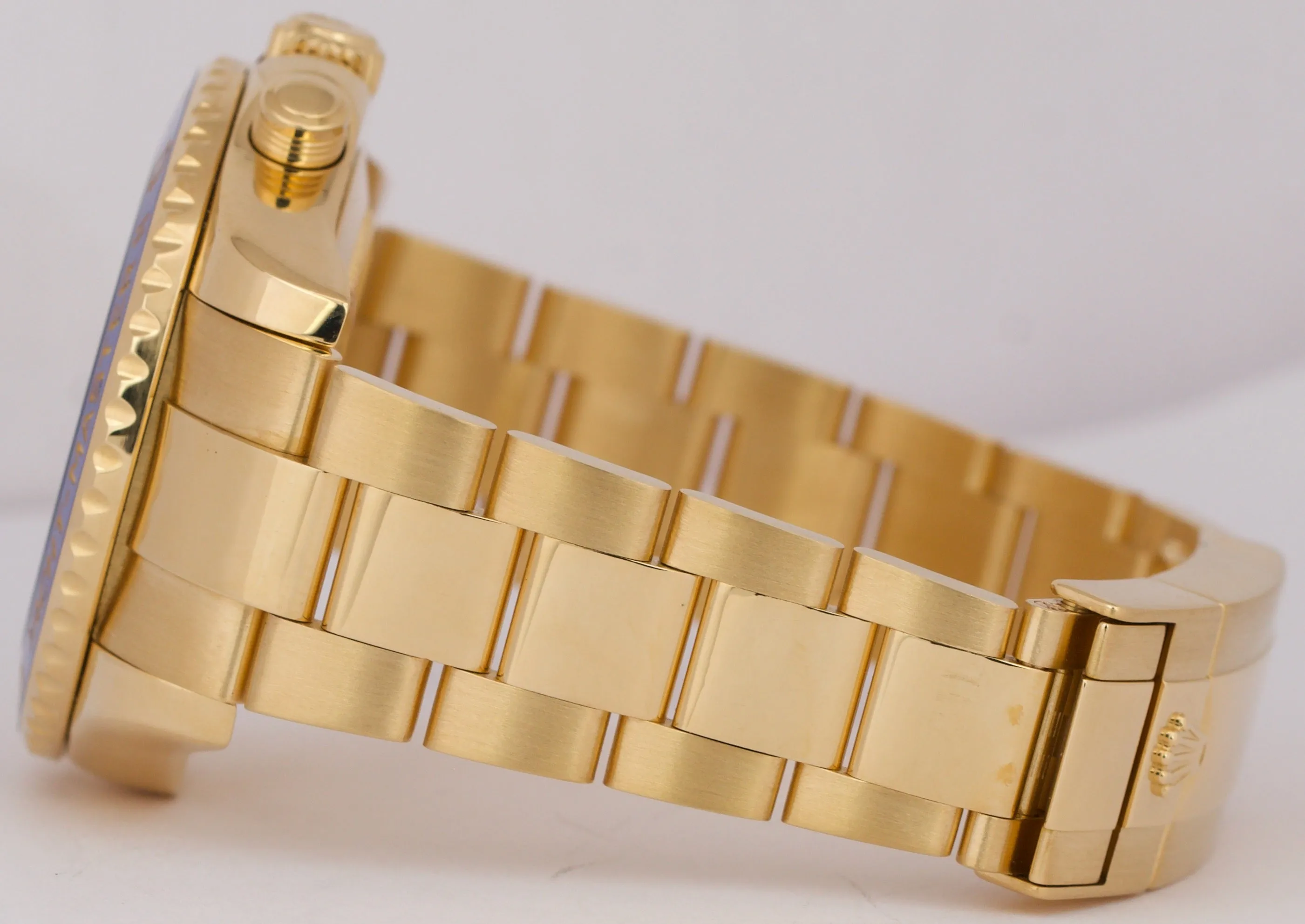 MINT Rolex Yacht-Master II 18K Yellow Gold White Blue Regatta 44mm 116688 BOX