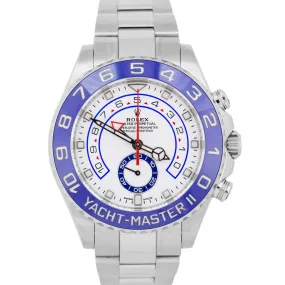 MINT Rolex Yacht-Master II 44mm NEW HANDS Blue Ceramic Regatta 116680 Watch