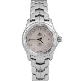 MINT Tag Heuer Link MOP DIAMOND 27mm Stainless Steel WJ1319.BA0572 Quartz BOX