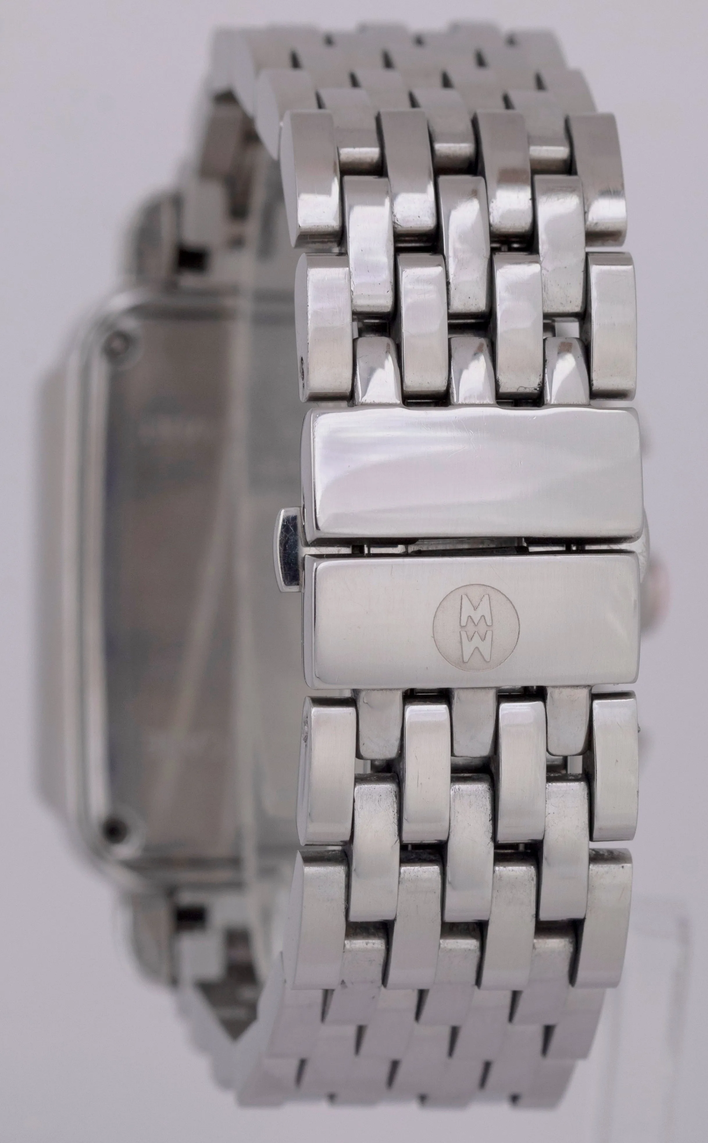 MINT Women's Michele Deco DIAMOND Mother of Pearl Chronograph 35mm MW06A00 Watch