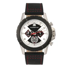 Morphic M57 Series Chronograph Leather-Band Watch