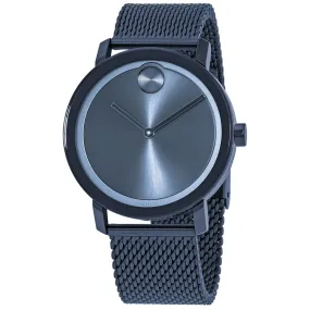 Movado Bold Blue Dial Men's Mesh Watch 3600610