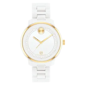 MOVADO BOLD Verso White Ceramic Watch 3600934