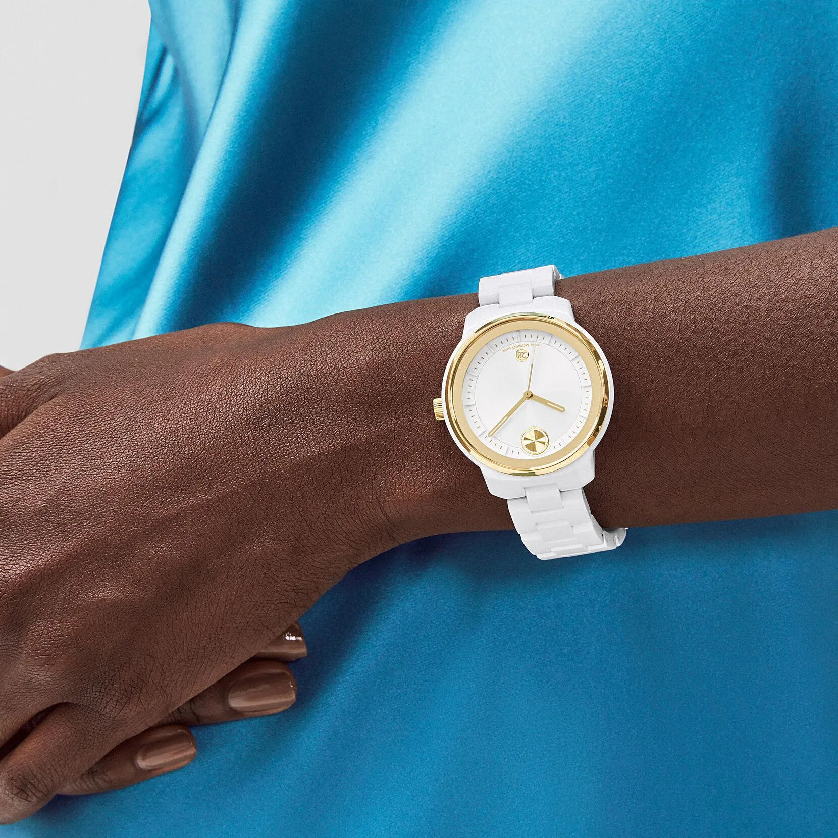 MOVADO BOLD Verso White Ceramic Watch 3600934