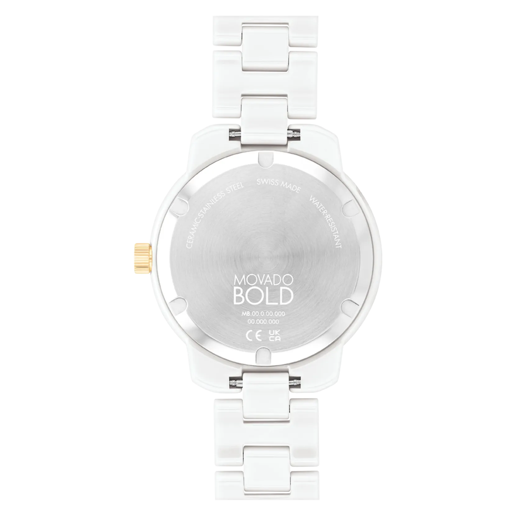 MOVADO BOLD Verso White Ceramic Watch 3600934
