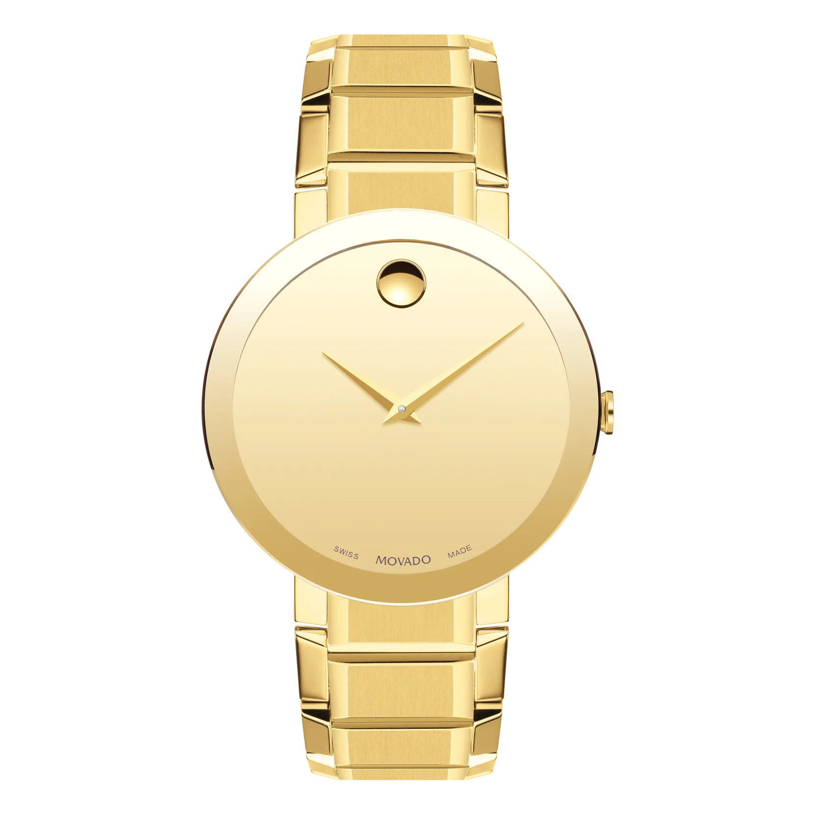 Movado Men's Watch Sapphire Gold Tone  0607180