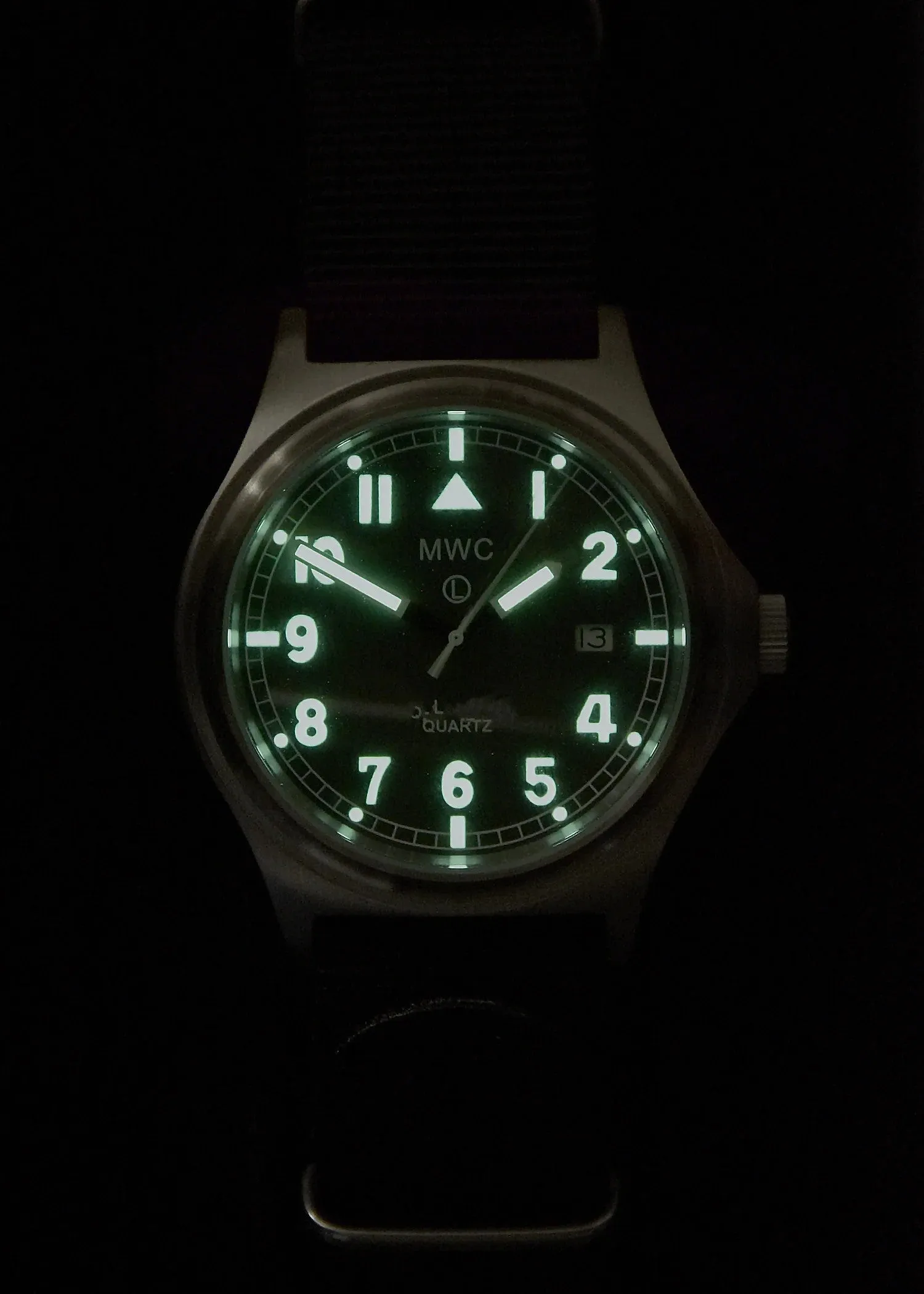 MWC G10 100m / 330ft ft Water resistant Stainless Steel Military Watch with Sapphire Crystal - NATO Stock Number: NSN 6645-99-472-3228