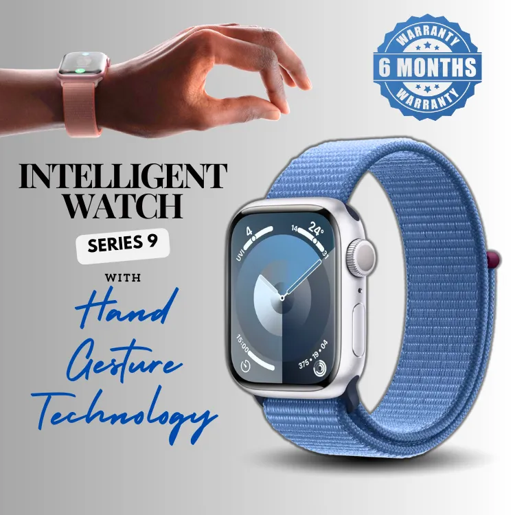 New Intelligent Watch Series 9 | Double-Tap Gesture Technology | Newly Launched | Compatible with Apple & Android Mobile Devices