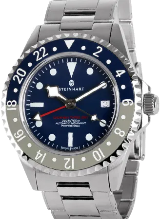 Ocean 3 GMT Blue/Grey Ceramic