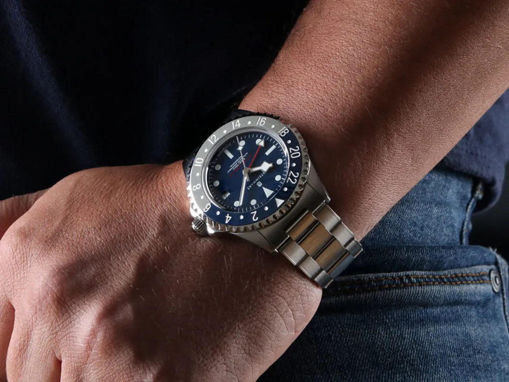 Ocean 3 GMT Blue/Grey Ceramic