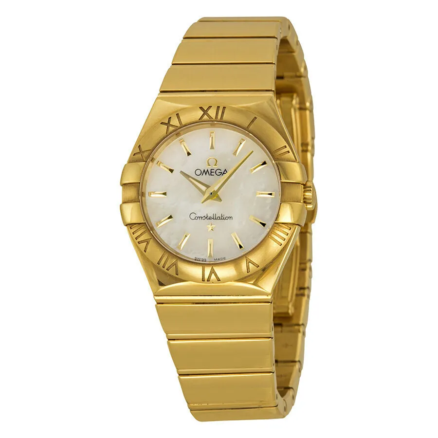 Omega Constellation 2009 Mother of Pearl Dial 18kt Yellow Gold Ladies Watch 12350276005004 123.50.27.60.05.004
