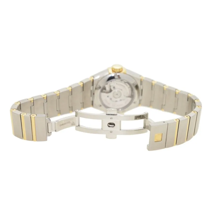 Omega Constellation Champagne Mother of Pearl Dial Automatic Diamond Ladies Watch 123.25.27.20.57.002