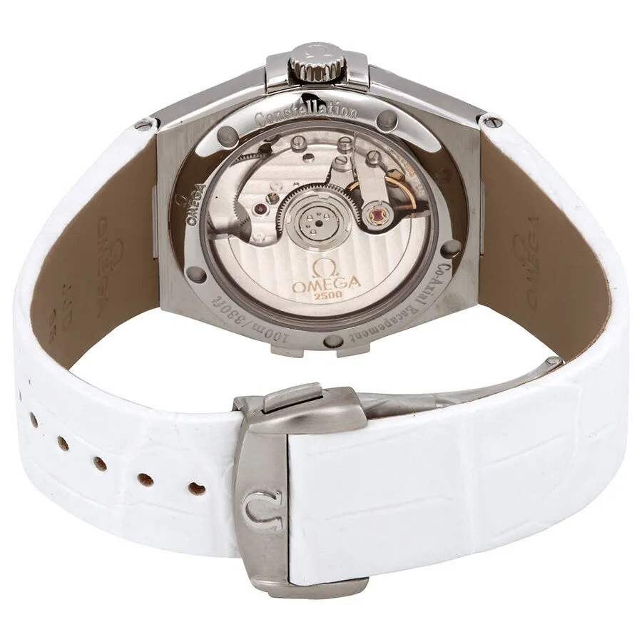Omega Constellation Co-Axial Automatic Chronometer Diamond White Mother of Pearl Dial Ladies Watch 123.18.35.20.55.001