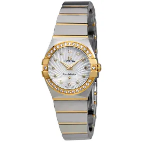 Omega Constellation Mother of Pearl Diamond Dial Ladies Watch 123.25.24.60.55.008