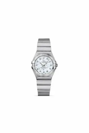 omega constellation stainless steel 27mm ladies watch