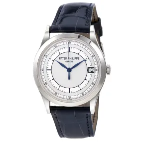 Patek Philippe Calatrava Automatic Silver Dial 18kt White Gold Men's Watch 5296G-001
