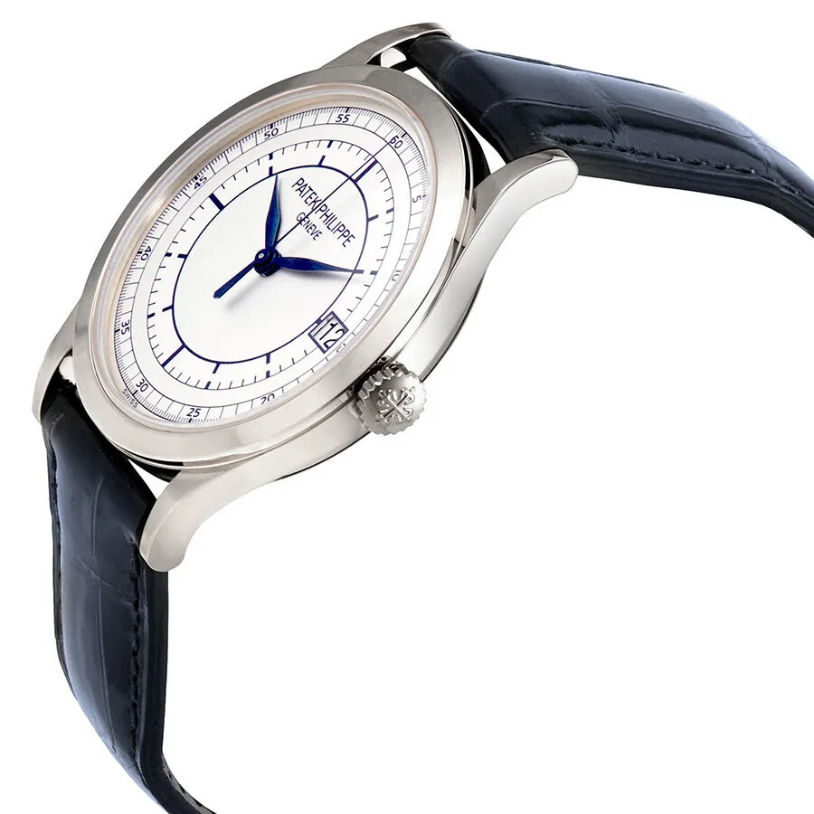 Patek Philippe Calatrava Automatic Silver Dial 18kt White Gold Men's Watch 5296G-001