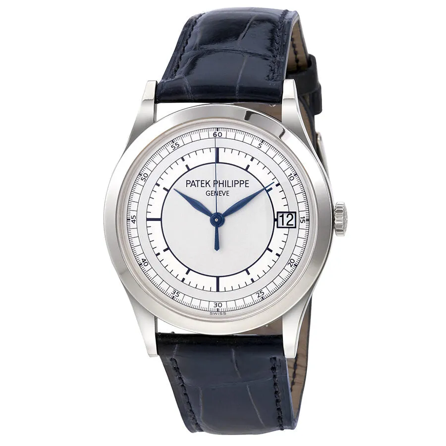 Patek Philippe Calatrava Automatic Silver Dial 18kt White Gold Men's Watch 5296G-001