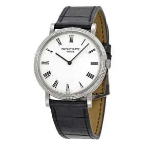 Patek Philippe Calatrava White Dial 18k White Gold Men's Watch 5120G 5120G-001