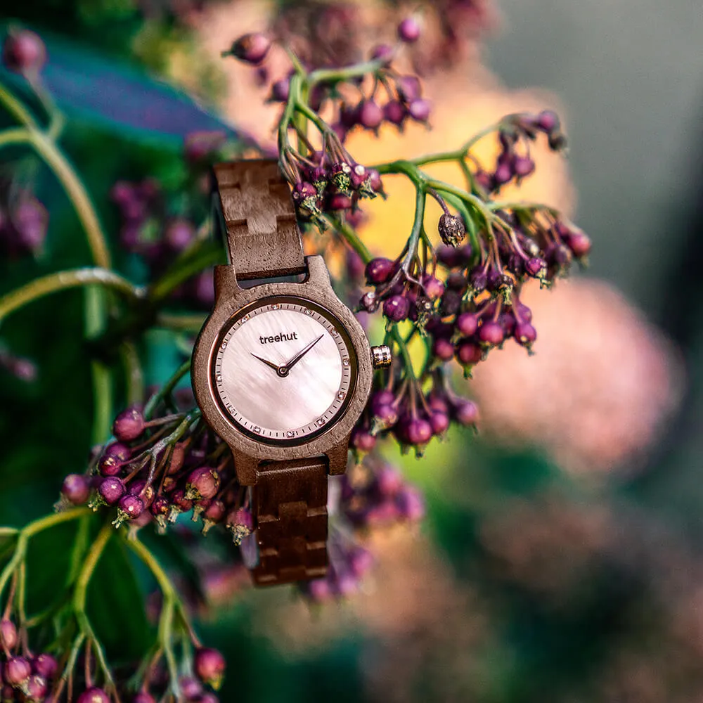 Pearl Petite Walnut Rose Gold