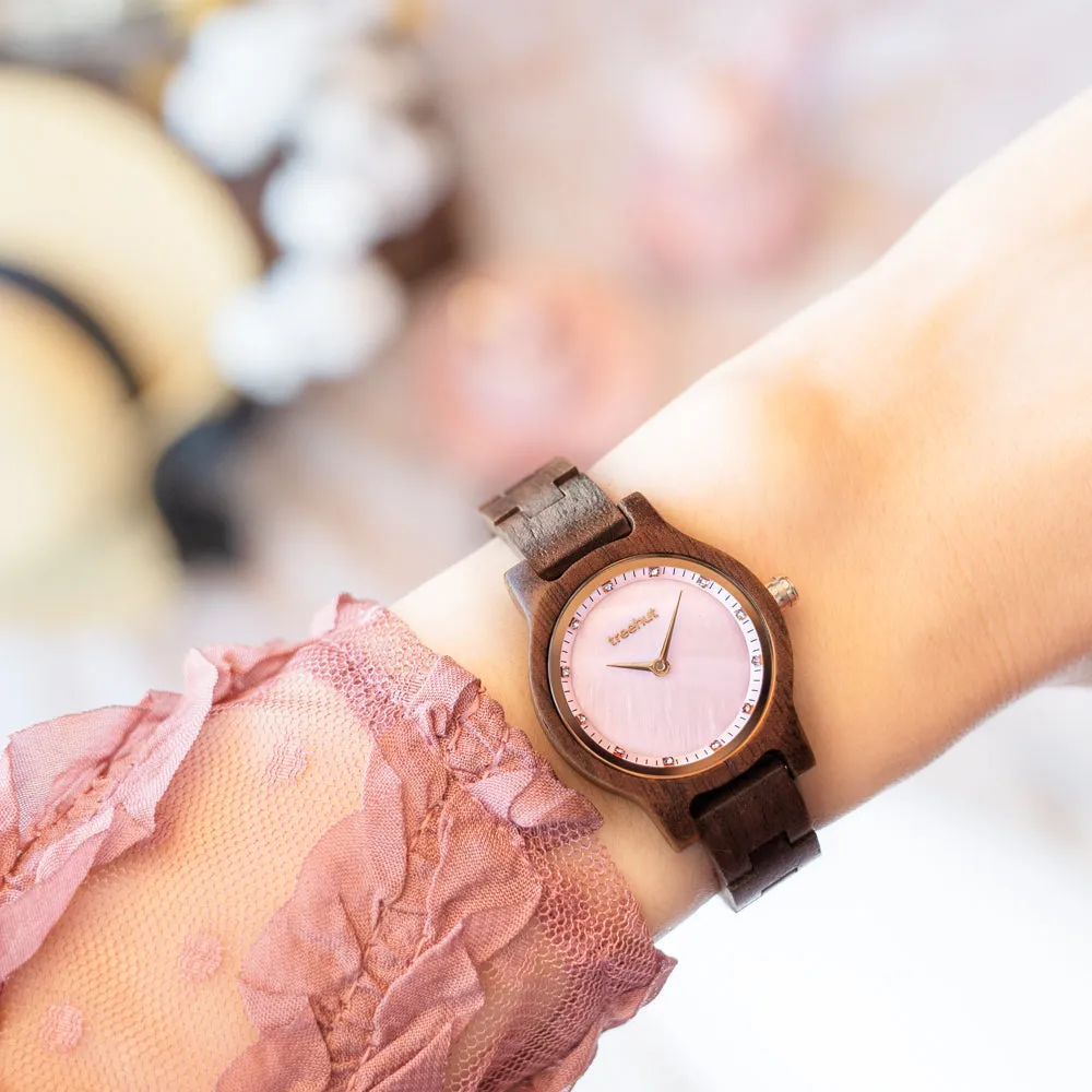 Pearl Petite Walnut Rose Gold