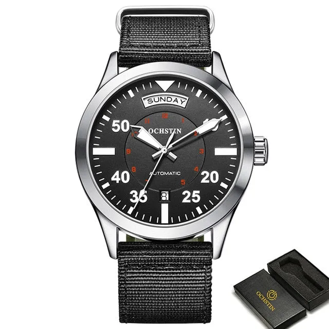 Pilot Automatic Mechanical Military Wristwatch