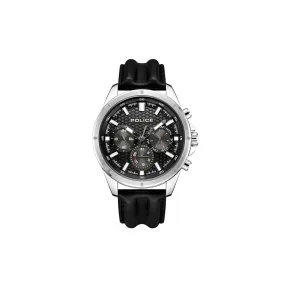 Police Chronograph Stainless Steel Leater Watch PEWJF0006301