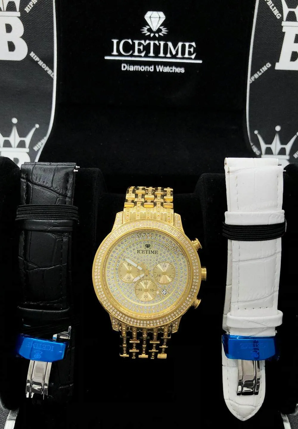 Prince 3.00cttw Diamond Hip Hop IceTime Watch